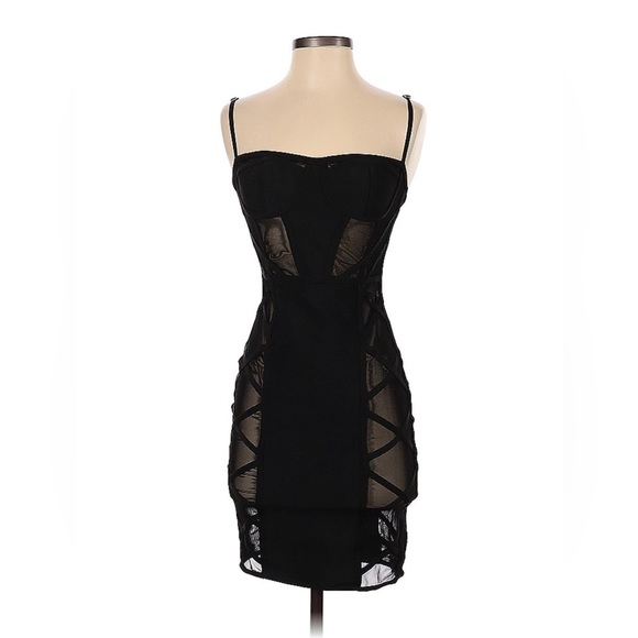 Black mesh minidress - Picture 1 of 7